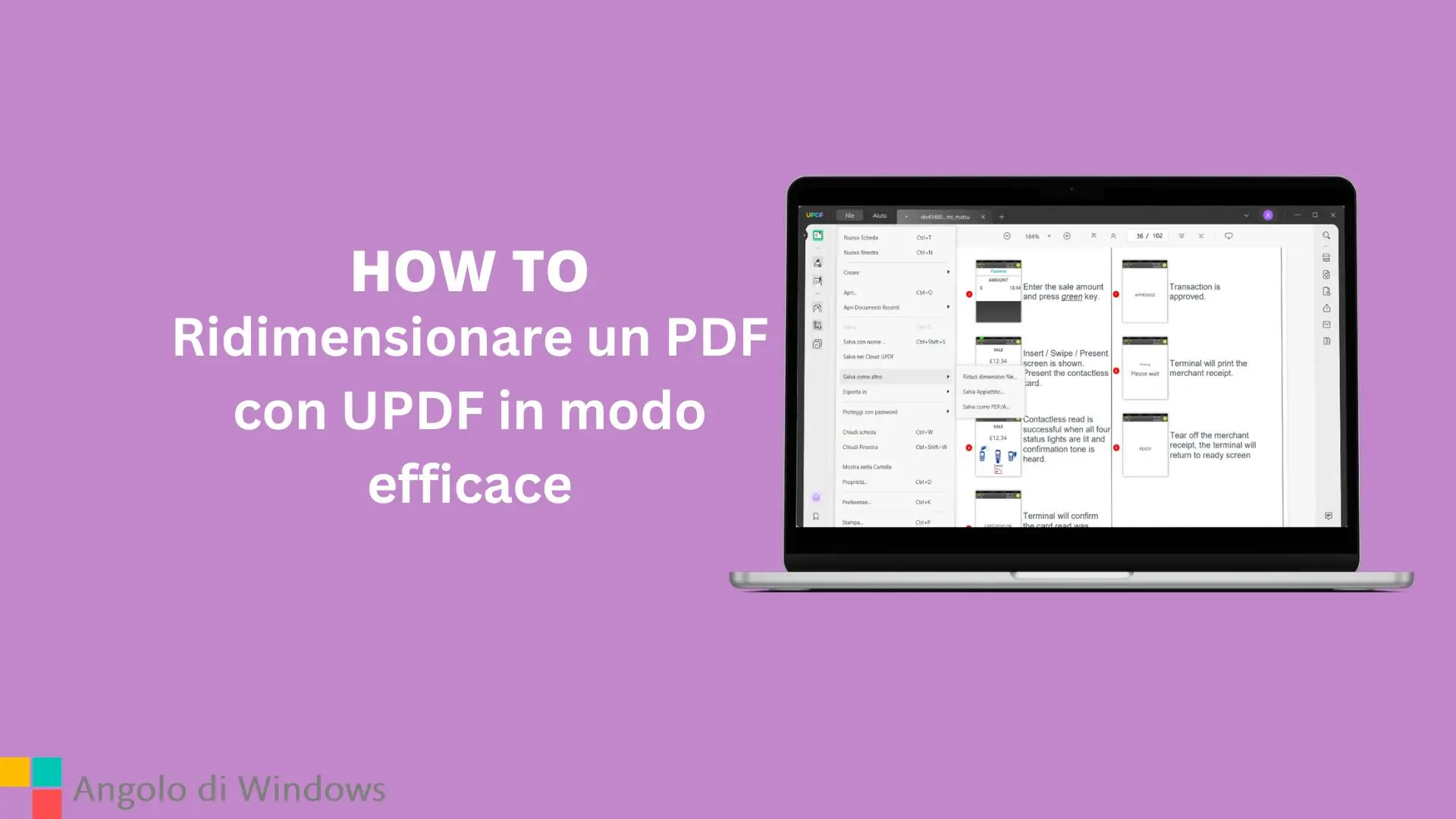 Ridimensionare un PDF con UPDF in modo efficace