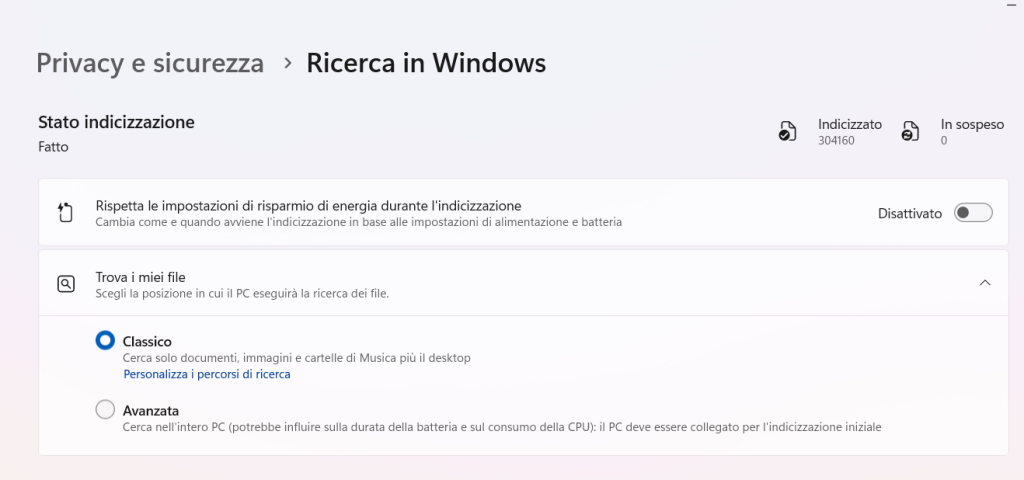 Come resettare la ricerca in Windows 12 Come resettare la ricerca in Windows
