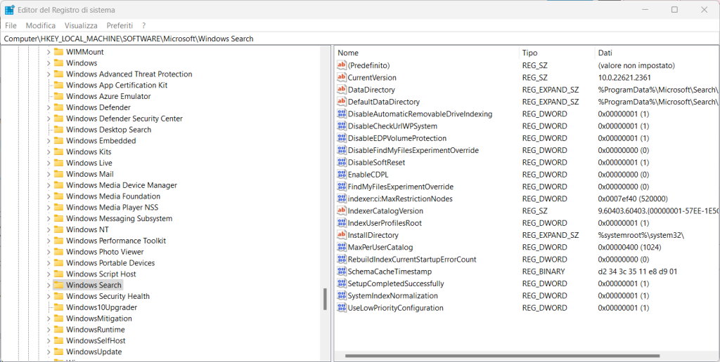Come resettare la ricerca in Windows 13 Come resettare la ricerca in Windows