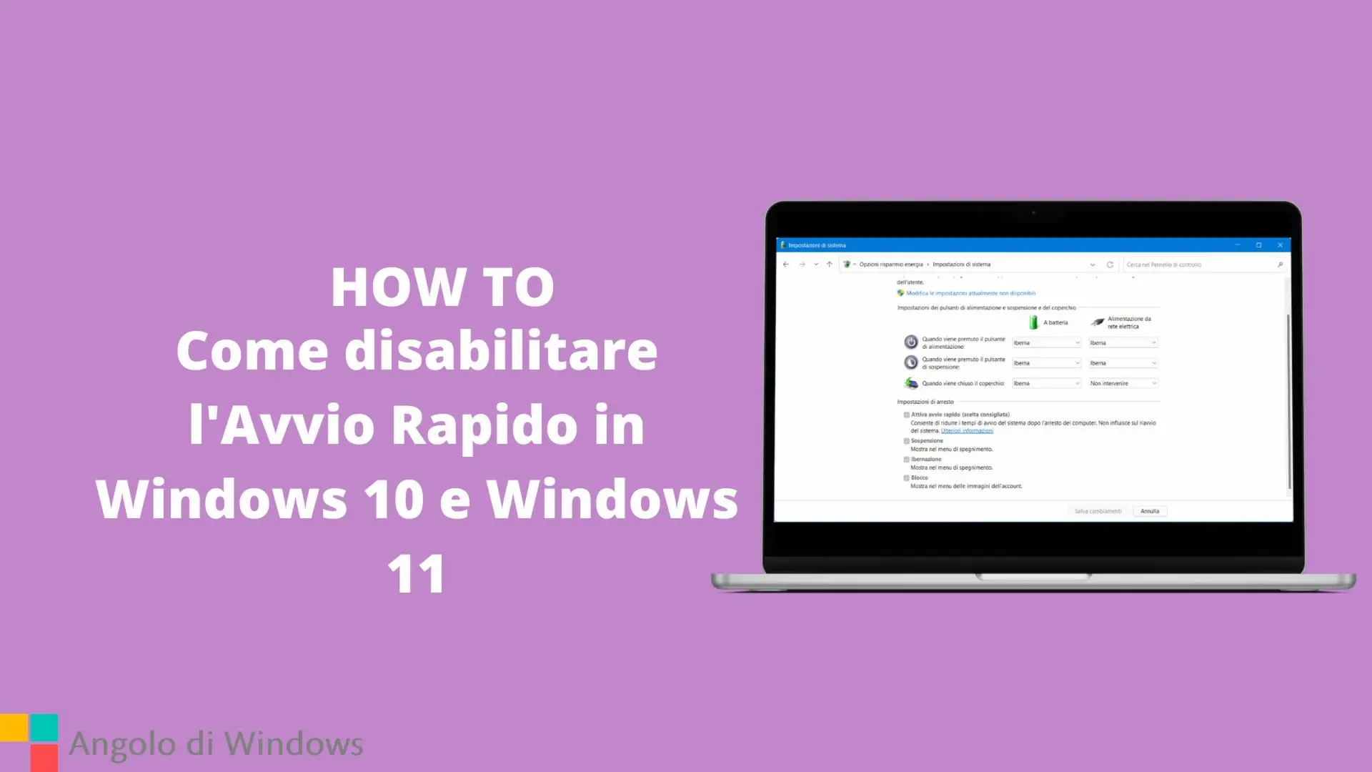 Come disabilitare l'Avvio Rapido in Windows 10 e Windows 11