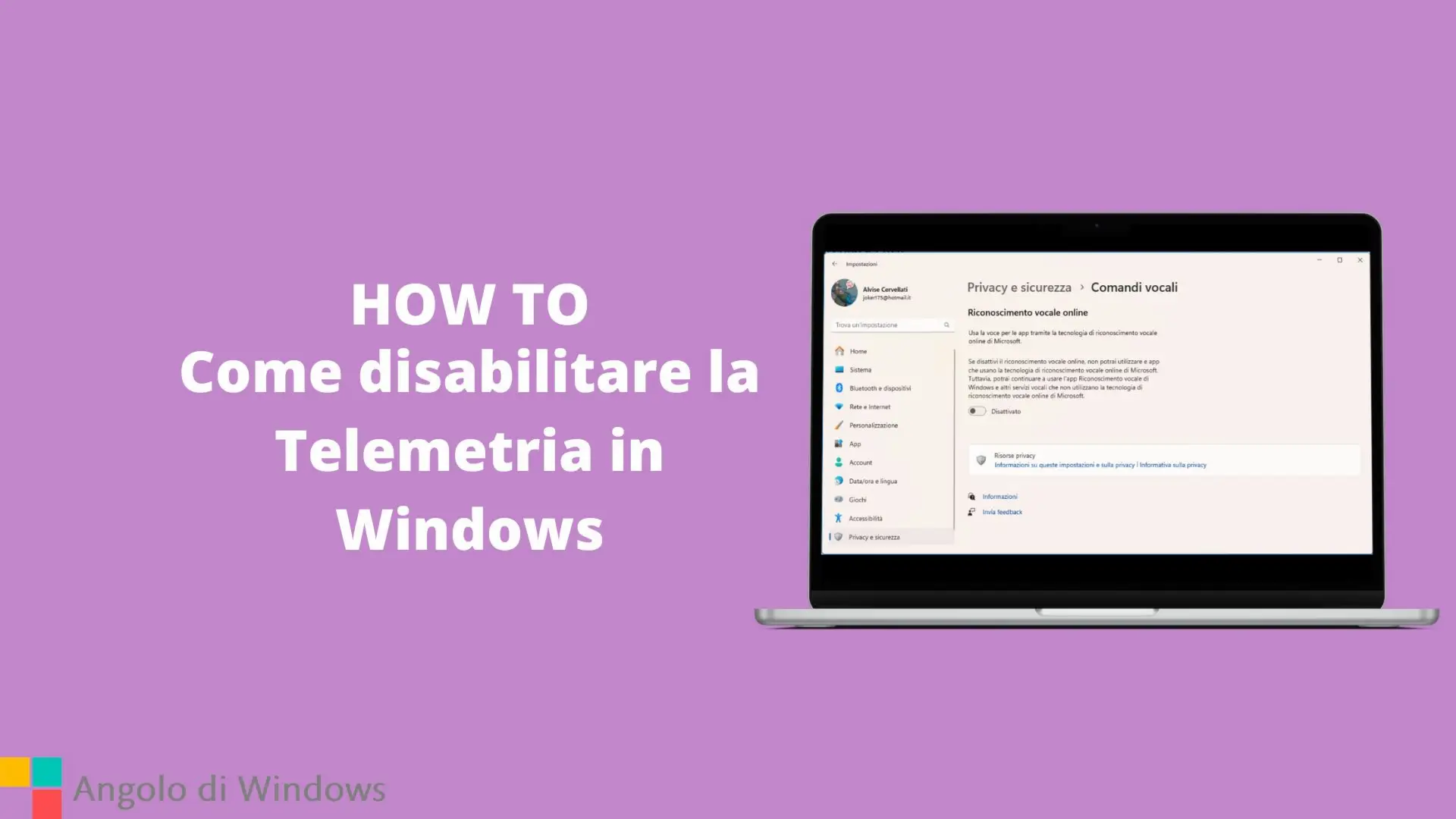 Come disabilitare la Telemetria in Windows