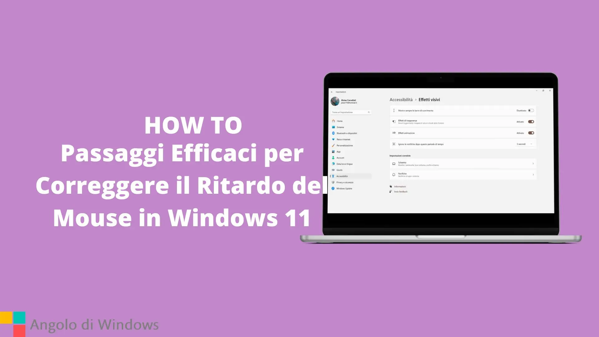 Passaggi Efficaci per Correggere il Ritardo del Mouse in Windows 11