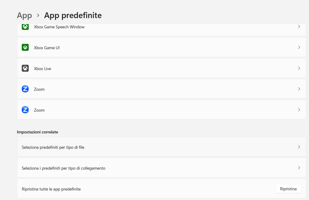 Ripristino Associazione Predefinita dei File in Windows 14 Ripristino Associazione Predefinita dei File in Windows