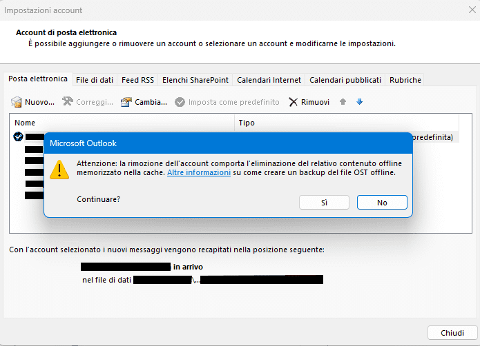 Microsoft Outlook: Come rimuovere l'account primario 12 Screenshot 2024 09 04 141340