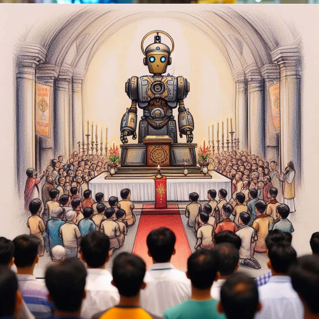 La Chiesa dell'AI: una nuova religione che ci accompagnerà nel prossimo futuro? 17 chiesa IA 1 jpeg