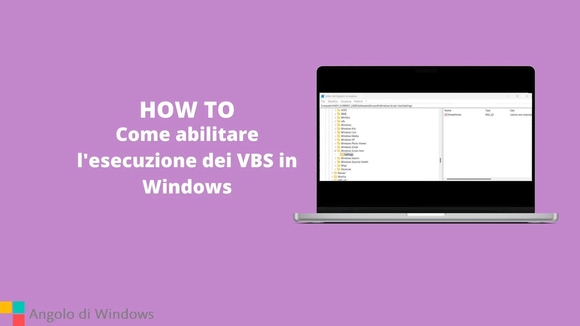 Come abilitare l'esecuzione dei VBS in Windows