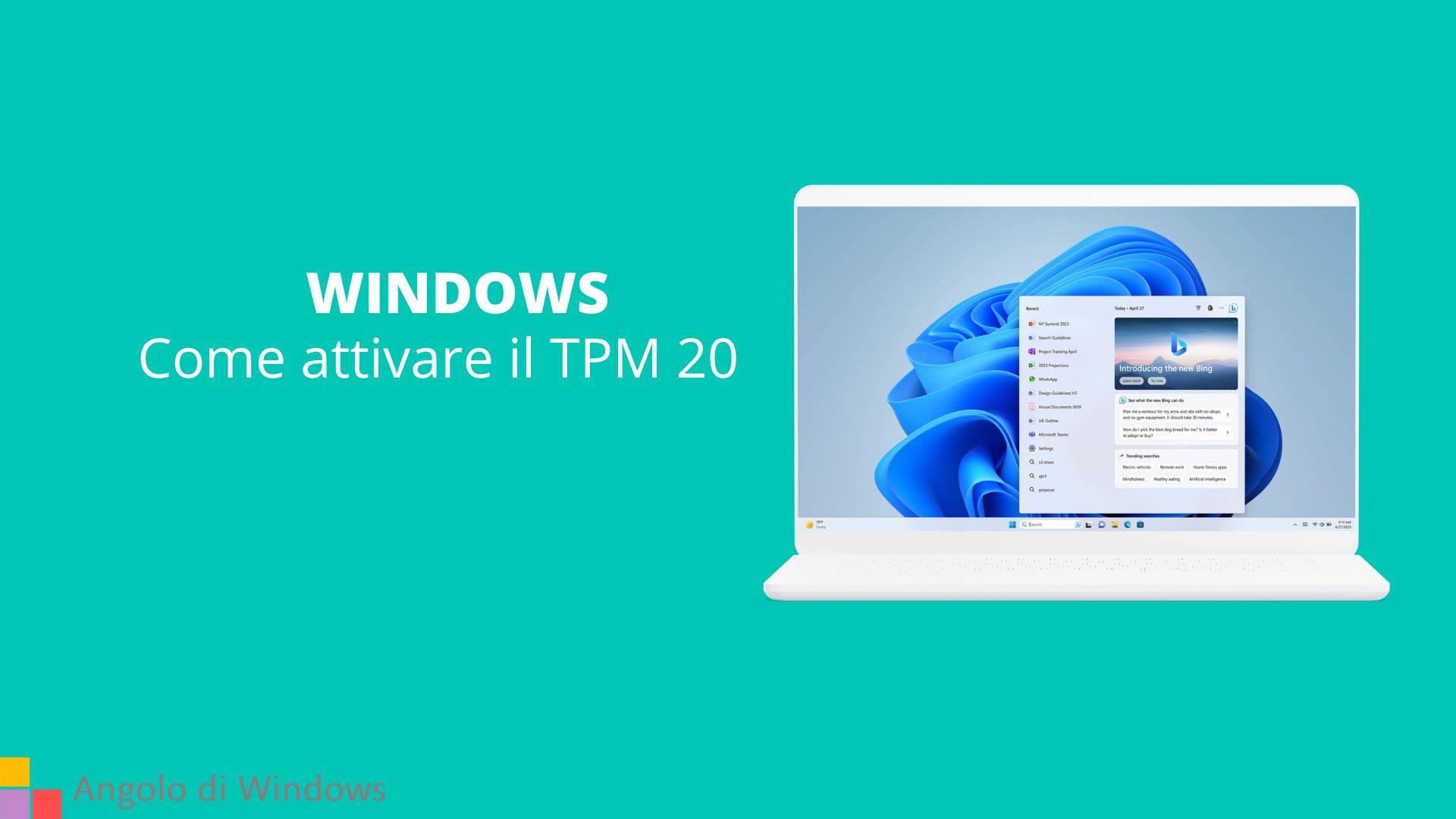 Come attivare il TPM 20