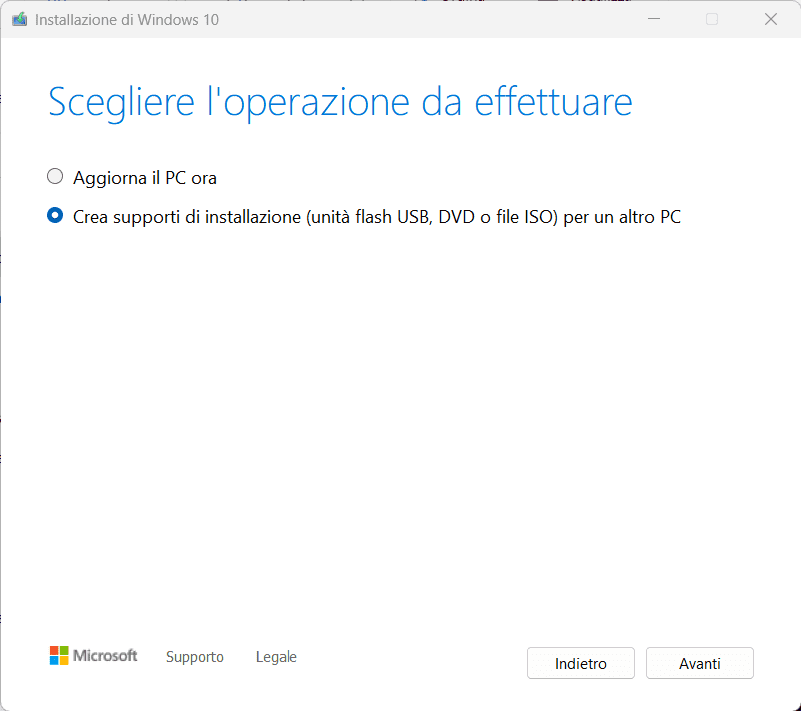 Come mettere Windows 10 su una chiavetta USB 15 media creation windows 10