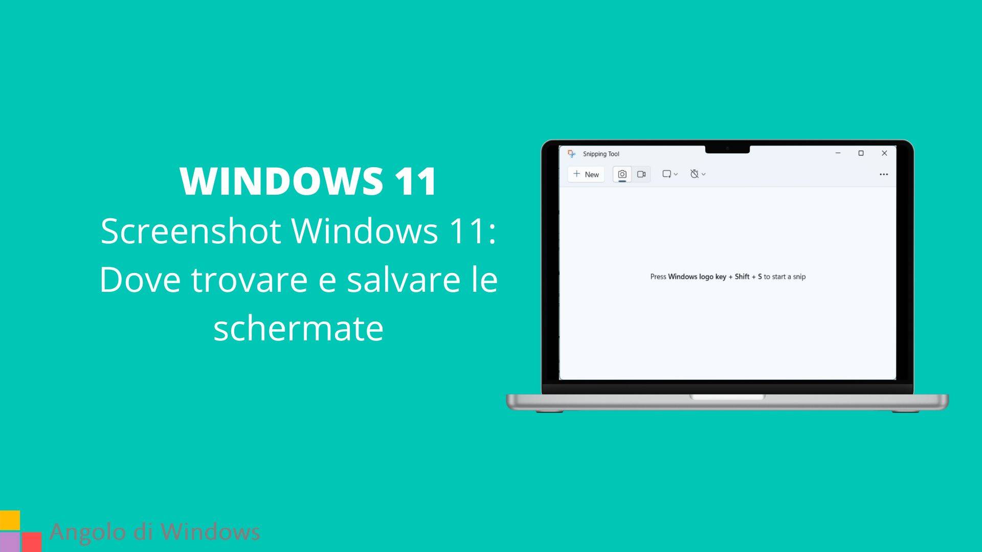 Screenshot Windows 11: Dove trovare e salvare le schermate