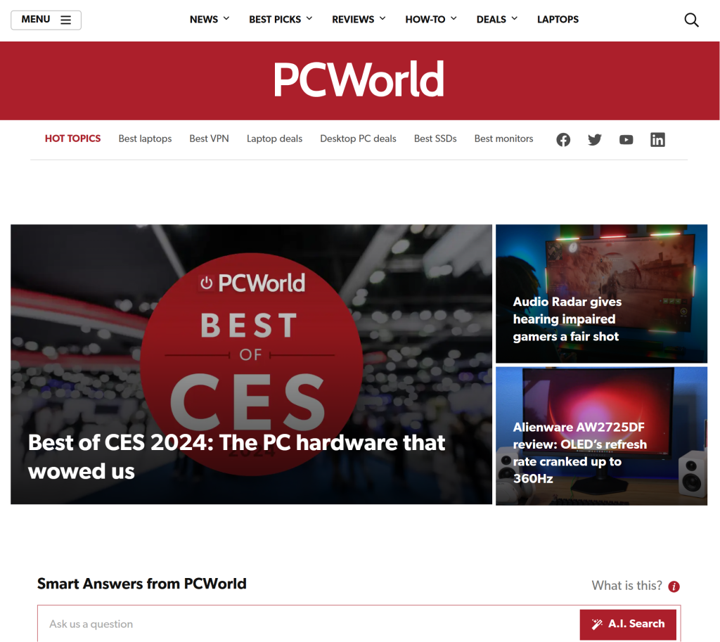 Angolo dell'edicola: La storia della rivista "PC World" 12 Sito PC World