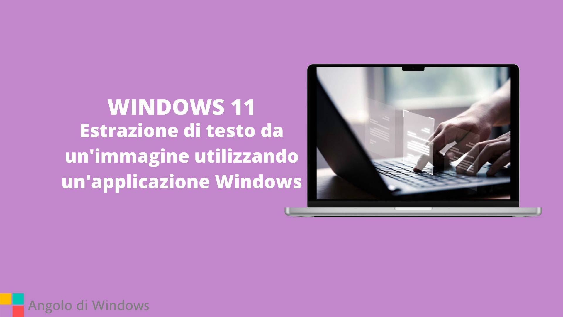 Estrazione di testo da un'immagine utilizzando un'applicazione Windows