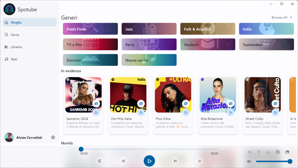 Spotube: Spotify e Youtube insieme in un unico riproduttore 10 Screenshot 2024 02 23 105202