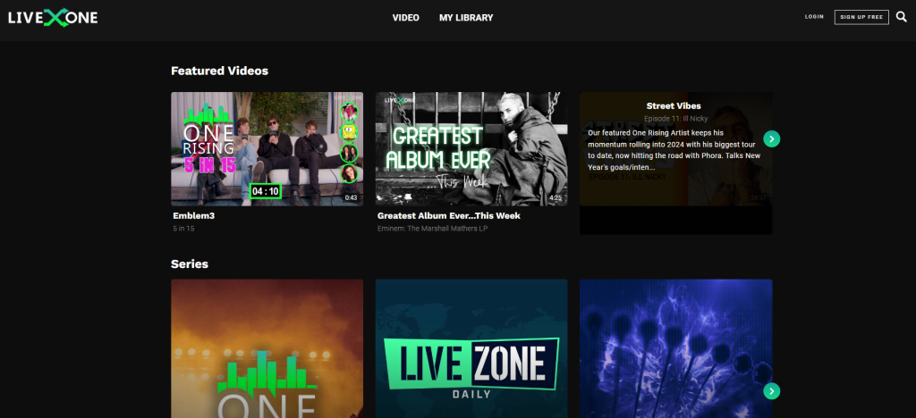 LivexLive: Nuovo streaming Musicale da provare