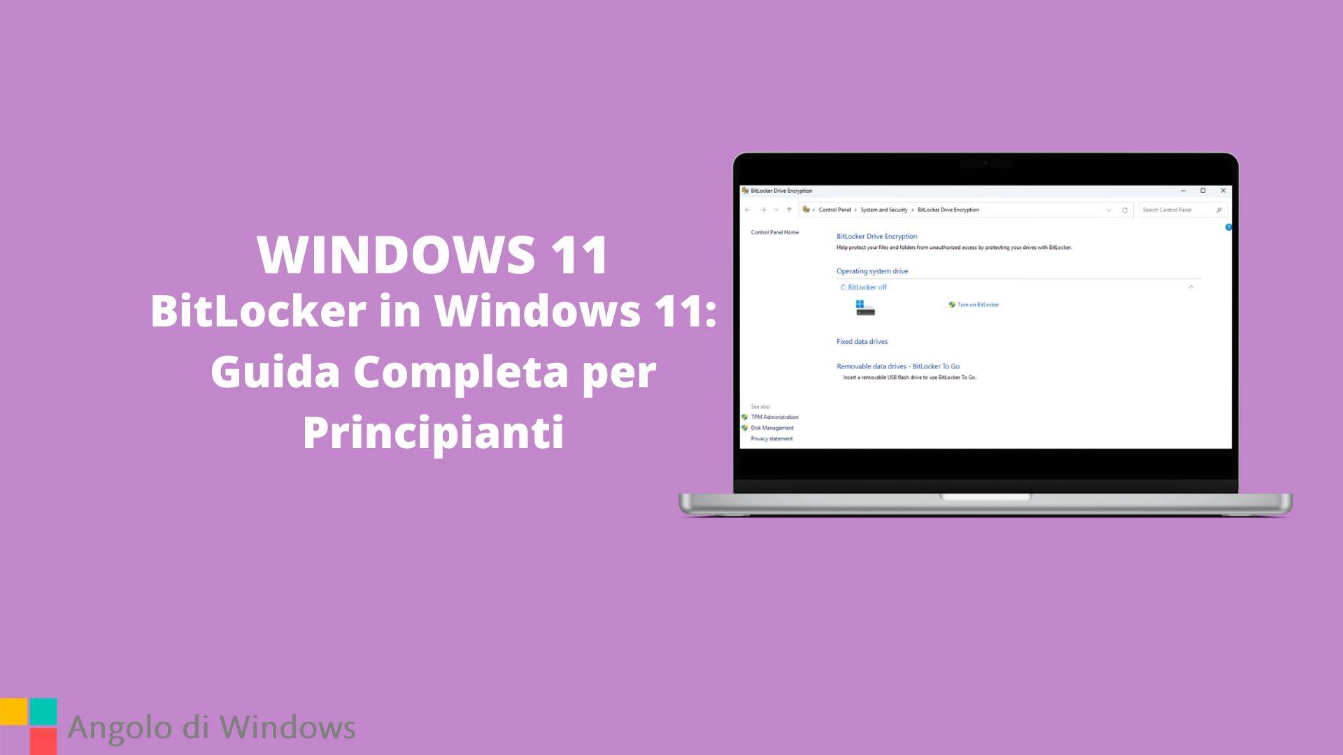 BitLocker in Windows 11: Guida Completa per Principianti