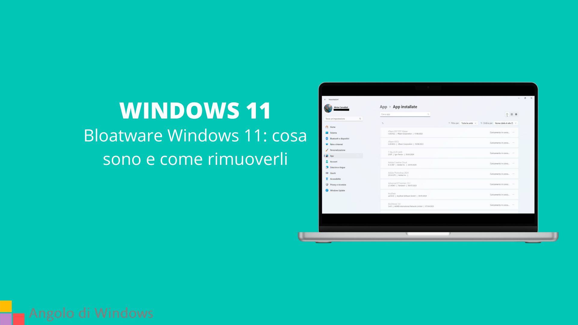 Bloatware Windows 11: cosa sono e come rimuoverli