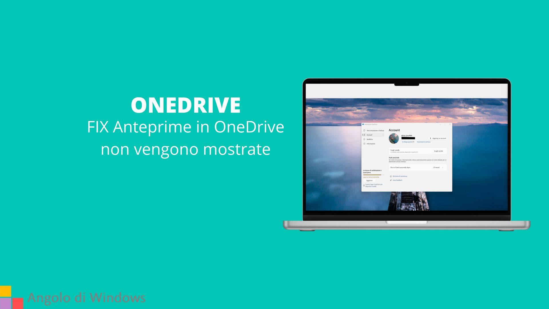 FIX Anteprime in OneDrive non vengono mostrate