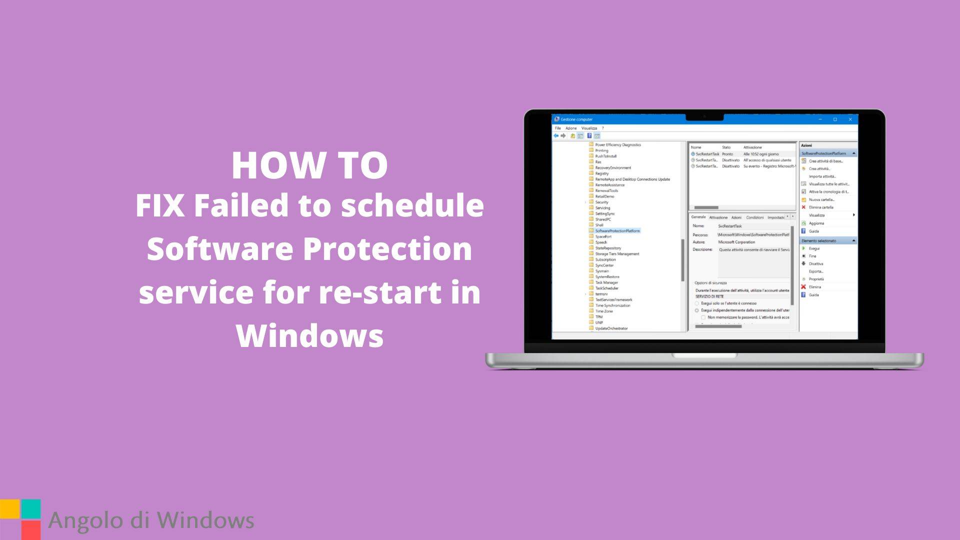 FIX Failed to schedule Software Protection service for re-start in Windows