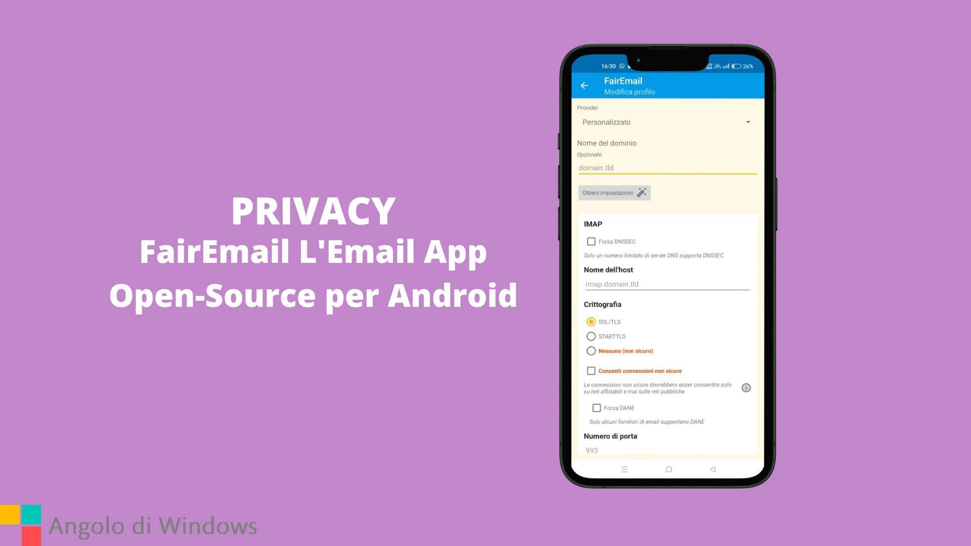 FairEmail L'Email App Open-Source per Android