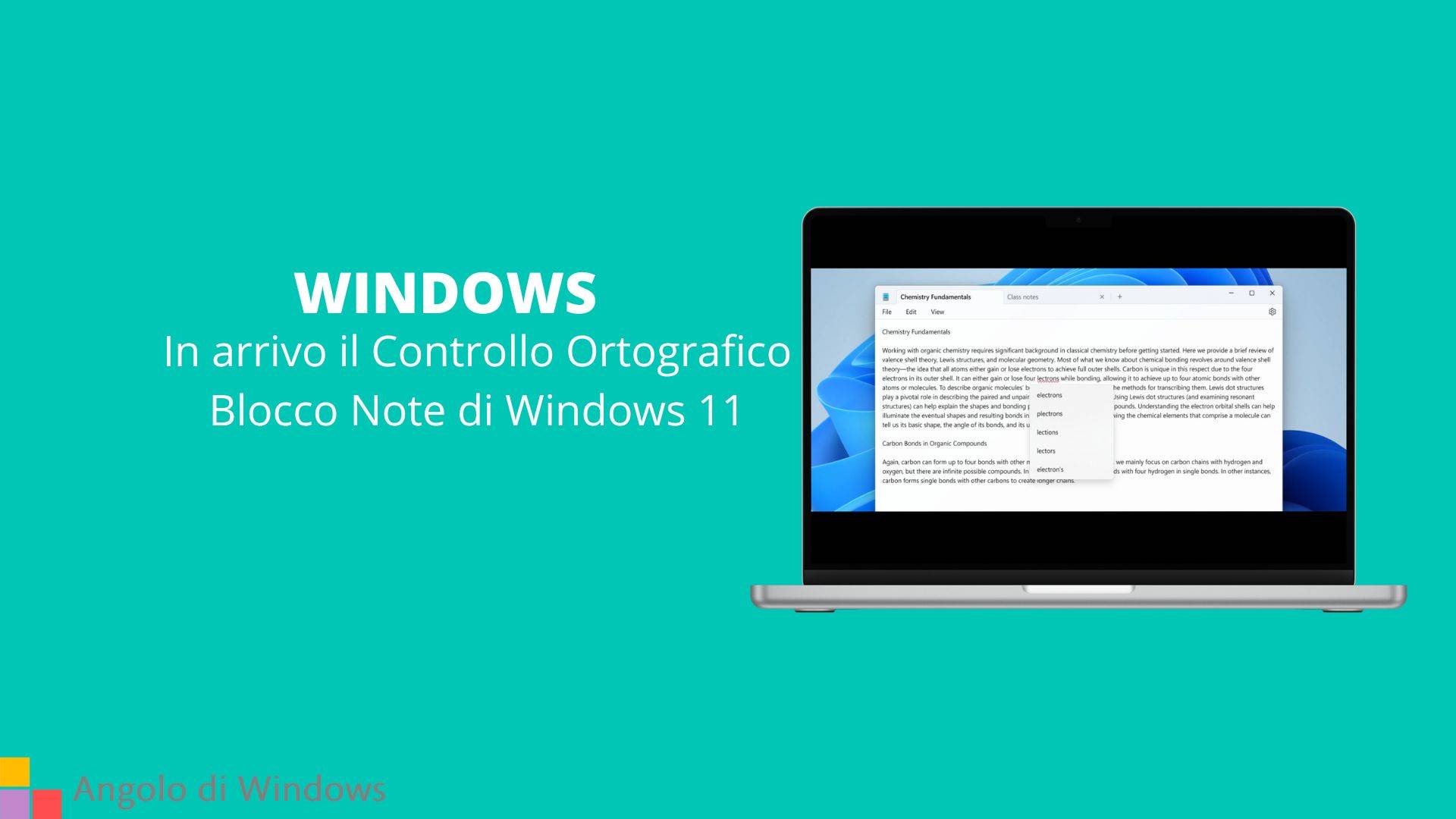 In arrivo il Controllo Ortografico Blocco Note di Windows 11