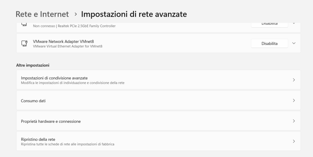 Windows non si connette alla rete WIFI