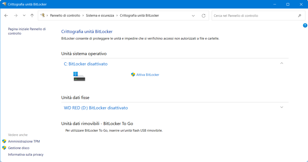 Dove si trova BitLocker su Windows 11 e come attivarlo 15 Dove si trova BitLocker su Windows 11 e come attivarlo