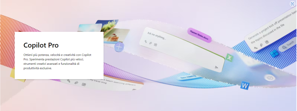 Copilot PRO disponibile su tutti i dispositivi 12 Copilot PRO disponibile su tutti i dispositivi
