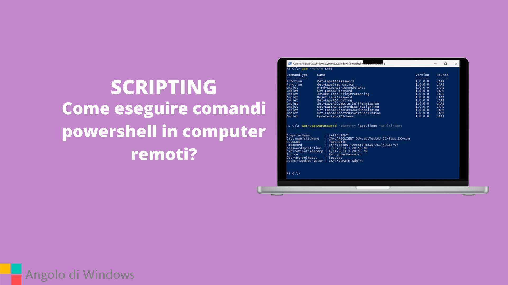 Come eseguire comandi powershell in computer remoti?