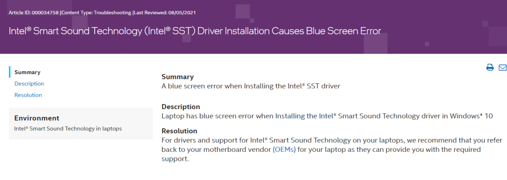 Problema del driver Intel SST risolto 14 Immagine 2024 04 17 144136