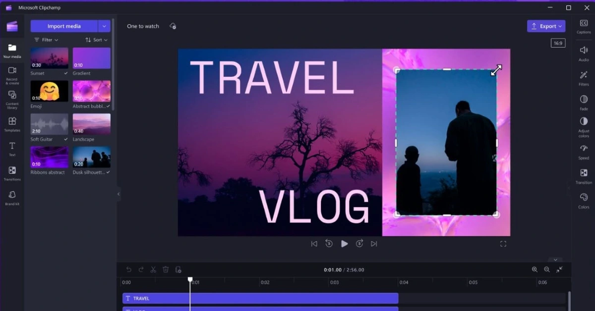 Microsoft-Clipchamp-app-editor-video