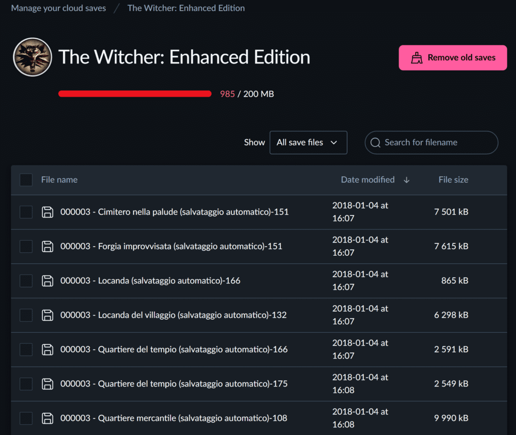 GOG limiterà lo spazio di salvataggio dei videogiochi 16 image 2