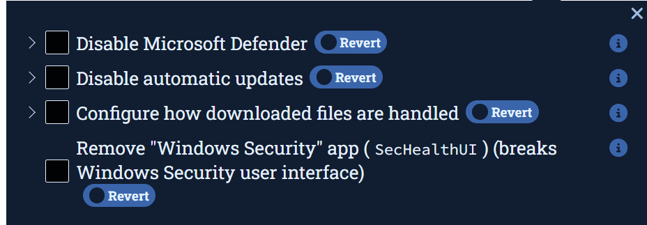 Privacy sexy: L'arma segreta per difendere la tua privacy su Windows, Linux e macOS 17 Privacy.sexy