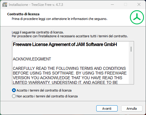 Come capire com'è occupato lo spazio su un disco con TreeSize Free 19 Screenshot 2025 01 27 192953