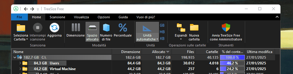 Come capire com'è occupato lo spazio su un disco con TreeSize Free 21 image 95