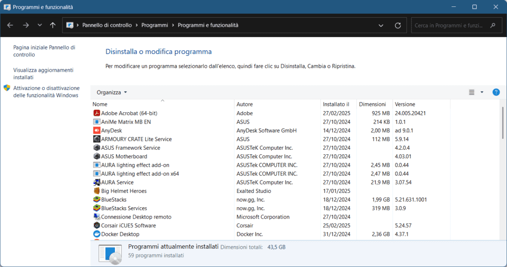 Disinstallare Manualmente gli Aggiornamenti di Windows Update