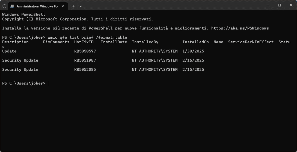Disinstallare Manualmente gli Aggiornamenti di Windows Update