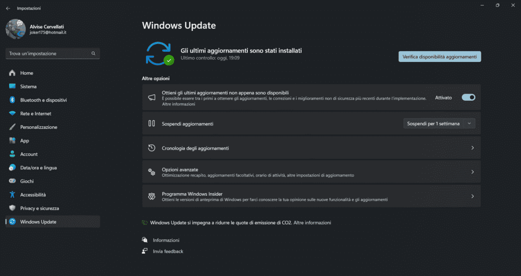 Disinstallare Manualmente gli Aggiornamenti di Windows Update