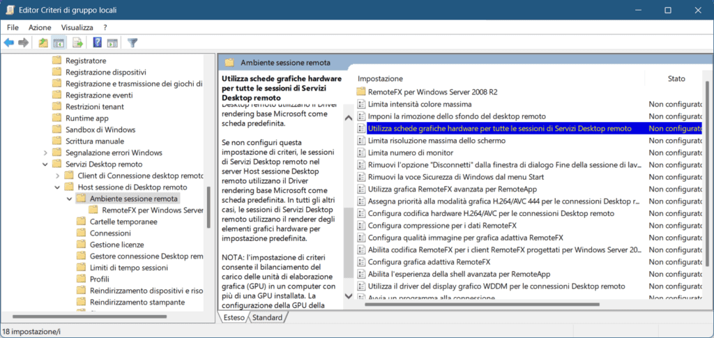 Connessioni RDP sfocate 