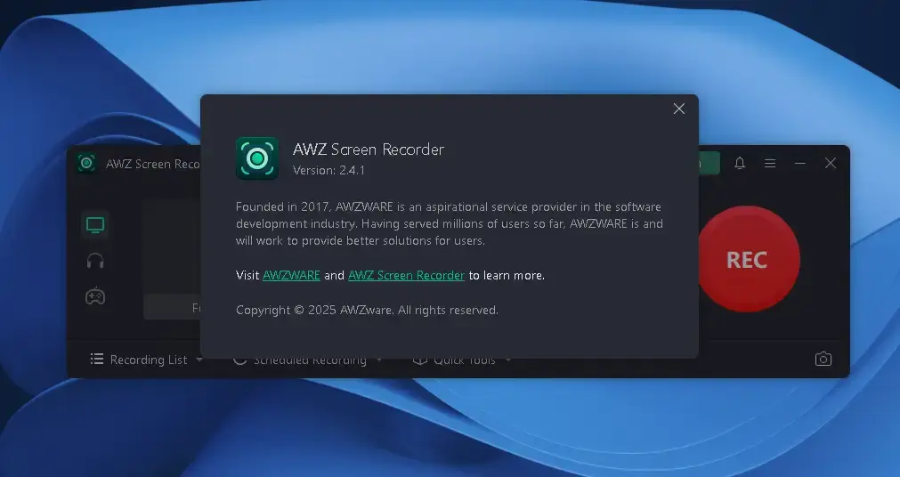 AWZ Screen Recorder: un software leggero e completo per catturare lo schermo
