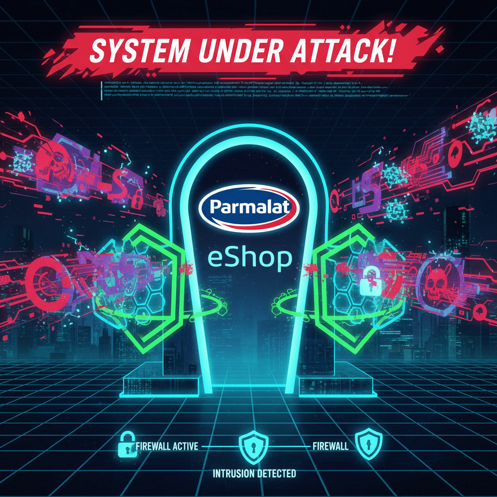 Attacco hacker al sito eShop Parmalat