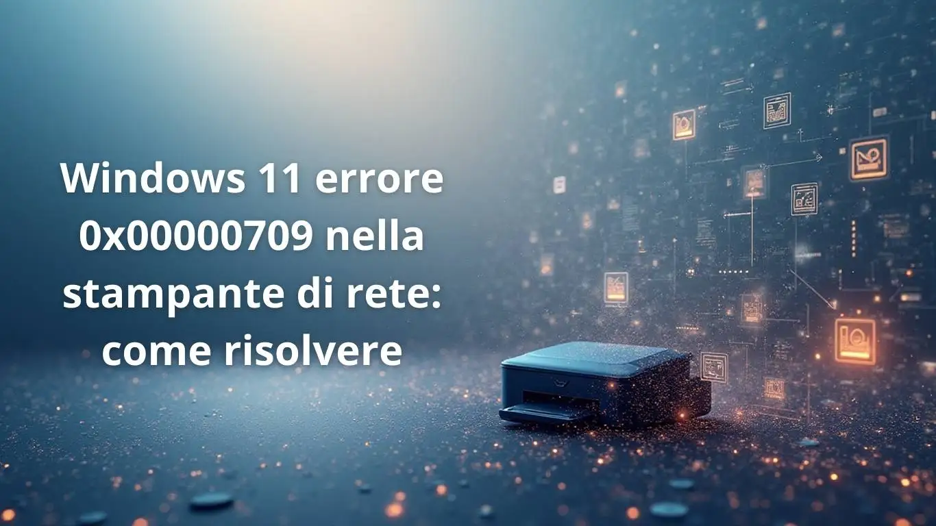 Windows 11 errore 0x00000709 nella stampante di rete: come risolvere