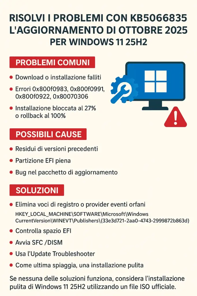 problemi KB5066835 25H2